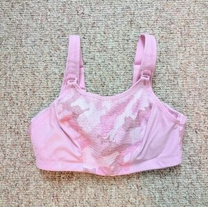 Glamorise Light Pink Camo Sports Bra